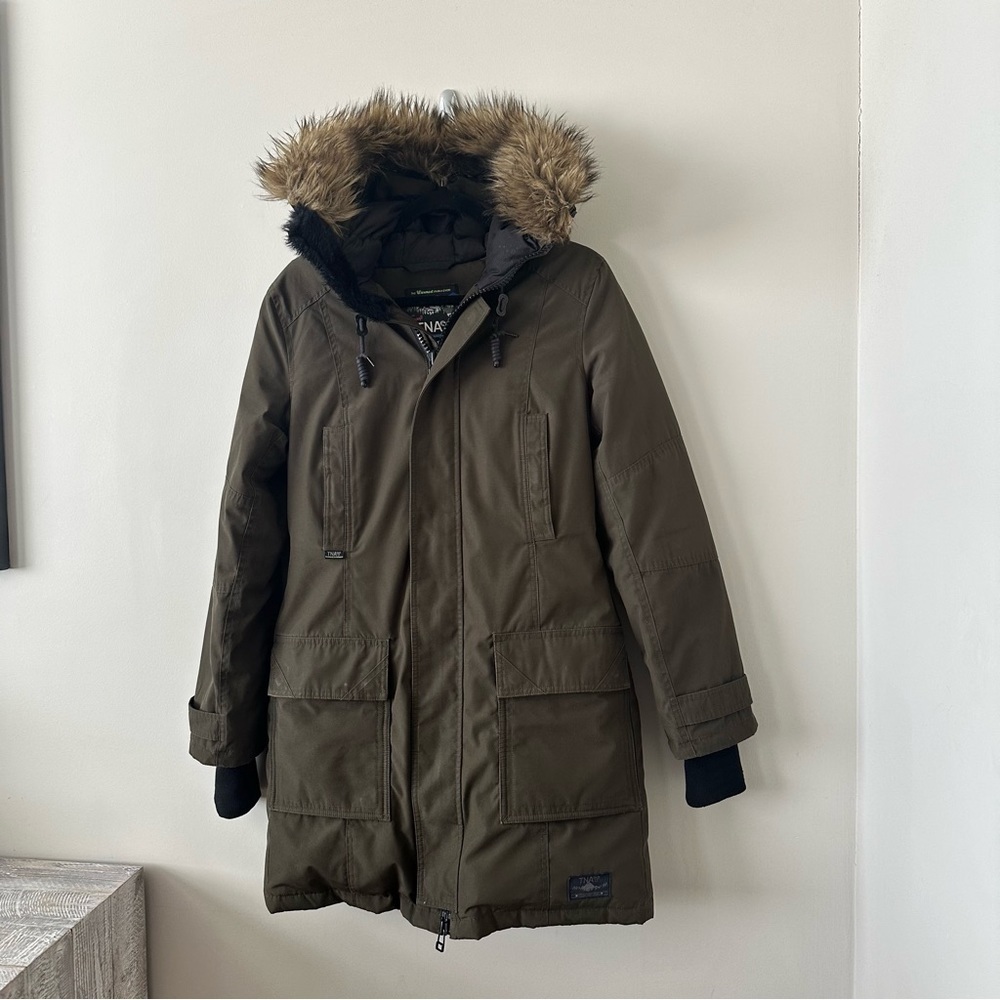 Aritzia-TNA Bancroft Parka In Dark Olive (Size: Medium) - Picture 6 of 15